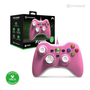 Hyperkin Xenon Wired Controller for Xbox Series|One/Win 11|10 (Pink) Licensed by Xbox