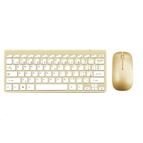 WG - Bluetooth klávesnice s myší, zlatá WG - Bluetooth klávesnice s myší, zlatá