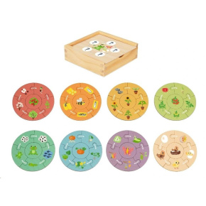 Dřevěné puzzle pro děti - životní cyklus Dřevěné puzzle pro děti - životní cyklus