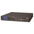 Planet GSD-1222VHP Switch, 8x PoE + 2x 1000Base-T + 2x SFP, LCD,VLAN, extend mód 10Mb do 250m, IEEE 802.3at 120W