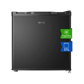 CHiQ CSD31D4E minibar, 31 litrů, 2 přihrádky, -24 °C až +10 °C, mrazák - lednice, 41 dB - rozbaleno, testováno