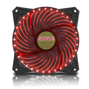 EVOLVEO 12L2RD ventilátor 120mm, 33 LED, červený, 3pin