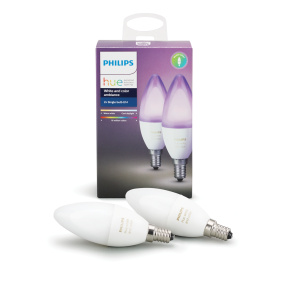 PHILIPS Hue White and Color Ambience, 2x žárovka svíčková 6,5W E14 B39 DIM