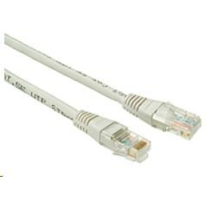 Solarix Patch kabel CAT5E UTP PVC 0,5m šedý non-snag-proof C5E-155GY-0,5MB