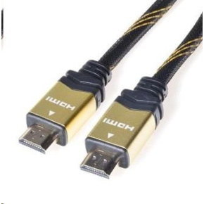 PREMIUMCORD Gold HDMI High Speed + Ethernet kabel (v1.4), opletený, zlacené konektory, 1,5m PREMIUMCORD Gold HDMI High Speed + Ethernet kabel (v1.4), opletený, zlacené konektory, 1,5m
