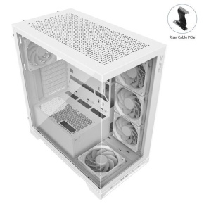 ADATA XPG case INVADER X Mid-Tower, bez zdroje, 5x 120mm Fan, Bílá