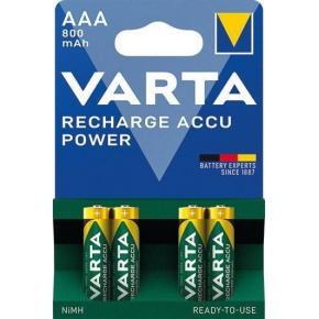 Varta LR03/4BP 800 mAh Ready to use (Blistr 4ks) Varta LR03/4BP 800 mAh Ready to use (Blistr 4ks)