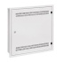 Solarix rozvaděč LC-18 do zdi s lištami 2U, 4U a 11U, 550x550 bílá RAL9003 s rámečkem k zazdění LC-18-55-15-W-W