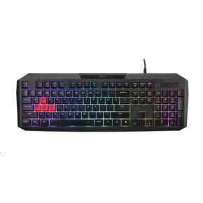 ACER Nitro Gaming Keyboard 100, Membrane Switch, 26 Anti-ghosting kláves, životnost 3 mil. stisků, 7 zón RGB podsvíc ACER Nitro Gaming Keyboard 100, Membrane Switch, 26 Anti-ghosting kláves, životnost 3 mil. stisků, 7 zón RGB podsvíc