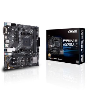 ASUS MB Sc AM4 PRIME A520M-E/CSM, AMD A520, 2xDDR4, 1xHDMI, 1xDVI, 1xVGA, mATX