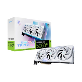 MSI VGA NVIDIA GeForce RTX 5060 Ti 16G GAMING TRIO OC WHITE, RTX 5060 Ti, 16GB GDDR7, 3xDP, 1xHDMI MSI VGA NVIDIA GeForce RTX 5060 Ti 16G GAMING TRIO OC WHITE, RTX 5060 Ti, 16GB GDDR7, 3xDP, 1xHDMI