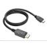 C-TECH kabel DisplayPort/HDMI, 1m, černý