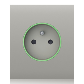 Ajax  CenterCover (smart) - Středový kryt zásuvky, horizontální, ústřicová