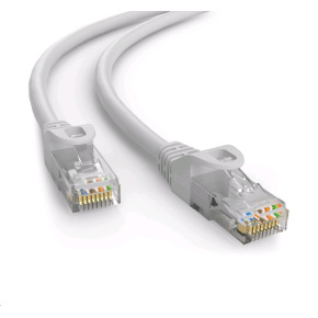 C-TECH kabel patchcord Cat6e, UTP, šedý, 0,5m C-TECH kabel patchcord Cat6e, UTP, šedý, 0,5m