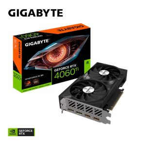 GIGABYTE VGA NVIDIA GeForce RTX 4060 Ti WINDFORCE OC 8G, 8G GDDR6, 2xDP, 2xHDMI GIGABYTE VGA NVIDIA GeForce RTX 4060 Ti WINDFORCE OC 8G, 8G GDDR6, 2xDP, 2xHDMI