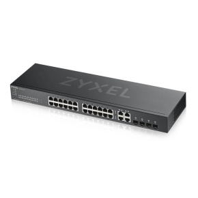 Zyxel GS1920-24V2 28-port Gigabit WebManaged Switch, 24x gigabit RJ45, 4x gigabit RJ45/SFP, fanless Zyxel GS1920-24V2 28-port Gigabit WebManaged Switch, 24x gigabit RJ45, 4x gigabit RJ45/SFP, fanless