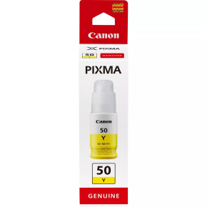 Canon BJ INK GI-50 Yellow Ink Bottle pro Canon PIXMA G6050, G5050, G7050, G7040 (7700 str.) Canon BJ INK GI-50 Yellow Ink Bottle pro Canon PIXMA G6050, G5050, G7050, G7040 (7700 str.)