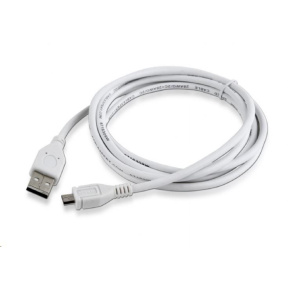 GEMBIRD Kabel USB A Male/Micro B Male 2.0, 1,8m, White, High Quality GEMBIRD Kabel USB A Male/Micro B Male 2.0, 1,8m, White, High Quality