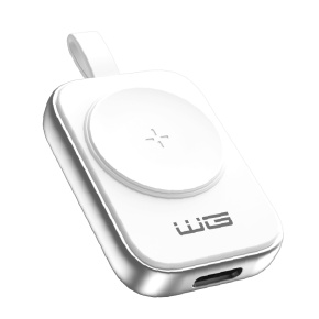 WG - Nabíjecí magnetické zařízení s USB-C pro Apple Watch, bílo stříbrná WG - Nabíjecí magnetické zařízení s USB-C pro Apple Watch, bílo stříbrná