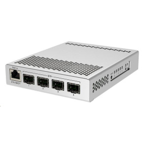 MikroTik Cloud Router Switch CRS305-1G-4S+IN, Dual Boot (SwitchOS, RouterOS), 800MHz, 512MB RAM, 4xSFP+, vč.L5 MikroTik Cloud Router Switch CRS305-1G-4S+IN, Dual Boot (SwitchOS, RouterOS), 800MHz, 512MB RAM, 4xSFP+, vč.L5