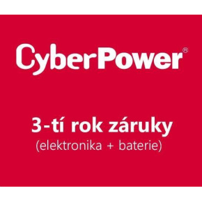 CyberPower 3. rok záruky pro VP700EILCD, VP700ELCD-FR, VP700ELCD-DE, PDU20BHVIEC12R CyberPower 3. rok záruky pro VP700EILCD, VP700ELCD-FR, VP700ELCD-DE, PDU20BHVIEC12R