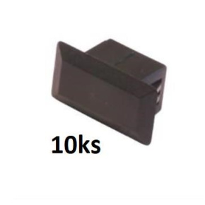 Záslepka do optické vany SC - simplex, plastová, černá - 10 ks Záslepka do optické vany SC - simplex, plastová, černá - 10 ks