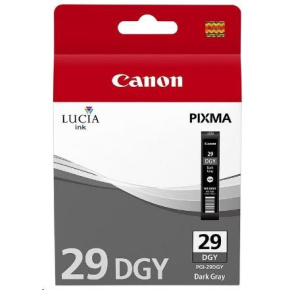 Canon CARTRIDGE PGI-29 DGY tmavě šedá pro PIXMA PRO-1 (710 str.) Canon CARTRIDGE PGI-29 DGY tmavě šedá pro PIXMA PRO-1 (710 str.)