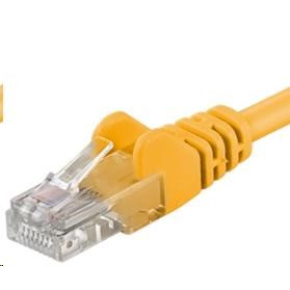 PREMIUMCORD Patch kabel UTP RJ45-RJ45 CAT5e 0.25m žlutá PREMIUMCORD Patch kabel UTP RJ45-RJ45 CAT5e 0.25m žlutá