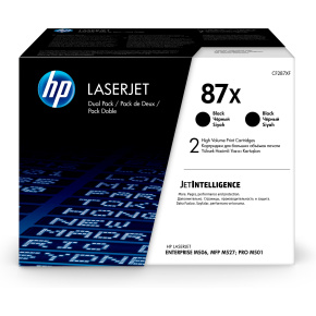 HP 87X 2-pack High Yield Black Original LaserJet Toner Cartridges (CF287XD) (18,000 / 18,000 pages) HP 87X 2-pack High Yield Black Original LaserJet Toner Cartridges (CF287XD) (18,000 / 18,000 pages)