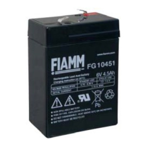Baterie - Fiamm FG10451 (6V/4,5Ah - Faston 187), životnost 5let Baterie - Fiamm FG10451 (6V/4,5Ah - Faston 187), životnost 5let
