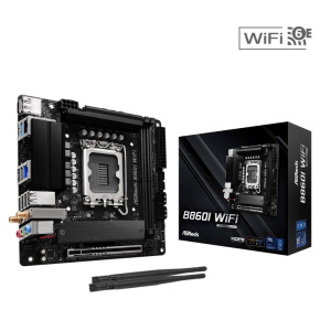 ASRock MB Sc LGA1851 B860I WiFi, Intel B860, 2xDDR5, 1xDP, 1xHDMI, WiFi, Mini-ITX ASRock MB Sc LGA1851 B860I WiFi, Intel B860, 2xDDR5, 1xDP, 1xHDMI, WiFi, Mini-ITX