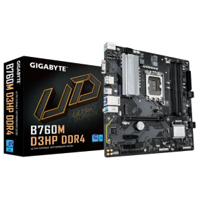 GIGABYTE MB Sc LGA1700 B760M D3HP DDR4, Intel B760, 4xDDR4, 1xDP, 1xHDMI, 1xVGA, mATX GIGABYTE MB Sc LGA1700 B760M D3HP DDR4, Intel B760, 4xDDR4, 1xDP, 1xHDMI, 1xVGA, mATX