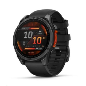 Garmin fenix® 8 – 51 mm, AMOLED, Slate grey a Černý silikonový řemínek Garmin fenix® 8 – 51 mm, AMOLED, Slate grey a Černý silikonový řemínek