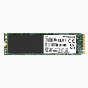 TRANSCEND SSD 110Q 1TB, M.2 2280, PCIe Gen3x4, NVMe, M-Key, QLC, DRAM-less TRANSCEND SSD 110Q 1TB, M.2 2280, PCIe Gen3x4, NVMe, M-Key, QLC, DRAM-less