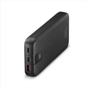 Hama PD 10 powerbanka, 10000 mAh, PD, Qualcomm, 3 výstupy: 2x USB-C, 1x USB-A, LED displej Hama PD 10 powerbanka, 10000 mAh, PD, Qualcomm, 3 výstupy: 2x USB-C, 1x USB-A, LED displej