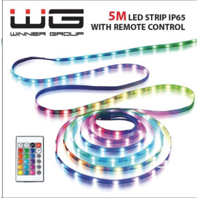 WG - LED pásek WG14, 5 metrů, s ovladačem, IP 65, USB-A WG - LED pásek WG14, 5 metrů, s ovladačem, IP 65, USB-A