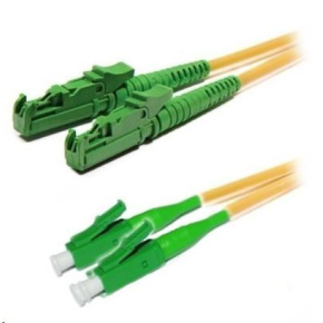 XtendLan duplexní patch kabel SM 9/125, OS2, E2000(APC)-LC(APC), LS0H, 3m XtendLan duplexní patch kabel SM 9/125, OS2, E2000(APC)-LC(APC), LS0H, 3m