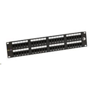 Solarix Patch panel 48 x RJ45 CAT6 UTP 350 MHz černý 2U SX48-6-UTP-BK Solarix Patch panel 48 x RJ45 CAT6 UTP 350 MHz černý 2U SX48-6-UTP-BK