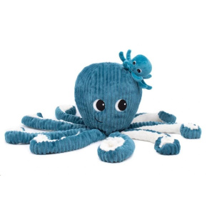 Plyšová chobotnice - máma s miminkem, mintová Plyšová chobotnice - máma s miminkem, mintová