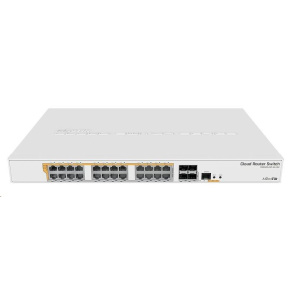 MikroTik Cloud Router Switch CRS328-24P-4S+RM, 800MHz CPU,512MB RAM, 24xLAN, 4xSFP+ slot, vč. L5 MikroTik Cloud Router Switch CRS328-24P-4S+RM, 800MHz CPU,512MB RAM, 24xLAN, 4xSFP+ slot, vč. L5