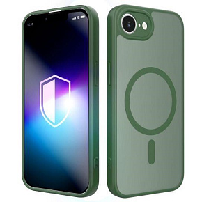 3mk ochranný kryt Misty MagCase Green pro Apple iPhone 16E/ iPhone 17E 3mk ochranný kryt Misty MagCase Green pro Apple iPhone 16E/ iPhone 17E