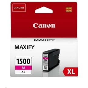 Canon CARTRIDGE PGI-1500XL M purpurová pro Maxify MB2050, MB2150, MB2350, MB2750 a MB2755 (780 str.) Canon CARTRIDGE PGI-1500XL M purpurová pro Maxify MB2050, MB2150, MB2350, MB2750 a MB2755 (780 str.)