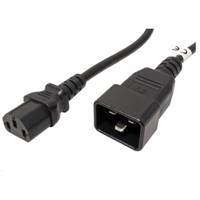 PREMIUMCORD Kabel síťový propojovací 230V 10A 1m, konektory IEC 320 C13 - IEC 320 C20 PREMIUMCORD Kabel síťový propojovací 230V 10A 1m, konektory IEC 320 C13 - IEC 320 C20
